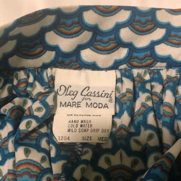 Oleg Cassini adjustable skirt w designs and adjustable belt fit different sizes - Picture 3 of 5